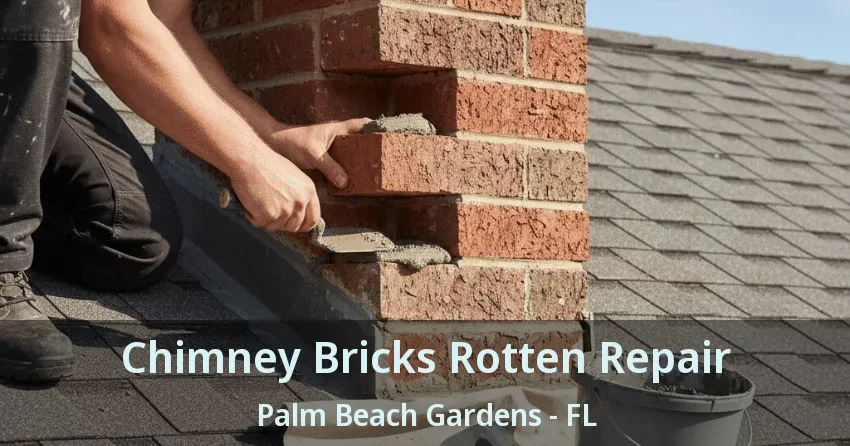 Chimney Bricks Rotten Repair Palm Beach Gardens - FL